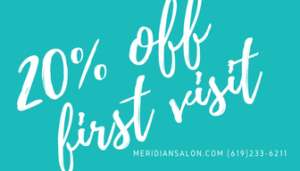 20% off first time client special